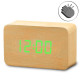 E-CLOCK VST-683 Budík dřevěný s reakcí na tlesknutí, bambusová