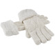 Dámske pletené rukavice s hrejivým, obojstranným lemom, Dámske rukavice