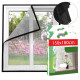 Garden Line 4509 Síťka na okna proti hmyzu 150x180 cm, černá