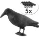 ISO Odpuzovač holubů a ptáků havran, 5 ks