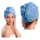 Jenifer 5033-0-Blue Turban na mokré vlasy z mikrovlákna, modrý