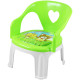 Jenifer Child-Gr4 Dětská židle s pískající podsedákem, plastová, 29,6 x 30 x 39 cm, zelená
