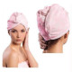 Jenifer KX5033-PINK Turban na mokré vlasy z mikrovlákna, růžový