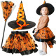 Karnevalový kostým čarodejnica oranžový