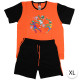 Pánske pyžamo FUTBAL XL čierno-oranžová