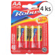 Robust Plus Ultra No.5593 Alkalické batérie AA, LR6 1.5V, v blisteri, 4 ks