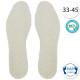 SISI NO.60440-White Antibakteriální vložky do bot zimní, veľ.33-45, bílá