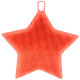 SISI No.69610-1-Orange Silikonová houbička na nádobí 1 ks, oboustranná, oranžová, tvar hvězda, 13 cm