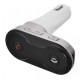 TFY 4674-silver CAR C8 FM transmitter Bluetooth, digitální displej, 87,5 - 108,0 MHz, MP3, WMA, PK, USB, stříbrná