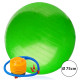 TFY FL60714-green Fit míč s pumpou, 75 cm, zelená