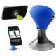 TFY No.3701-2-Blue Držák na telefon s přísavkou + rozdvojka na sluchátka modrá