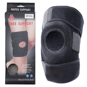 Adites 6915 Kolenná bandáž na koleno na zmiernenie bolesti, podpora kolena pri cvičení, UNI, čierna
